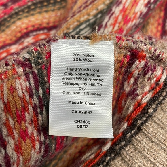 Talbots Multicolored Warm Fair Isle Sweater - Picture 9 of 12